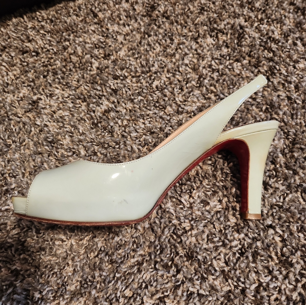 Christian Louboutin Mint Green Slingback Heels - Picture 6 of 6